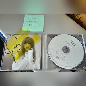 SOLD Taylor Swift TTPD CD signed with a heart.